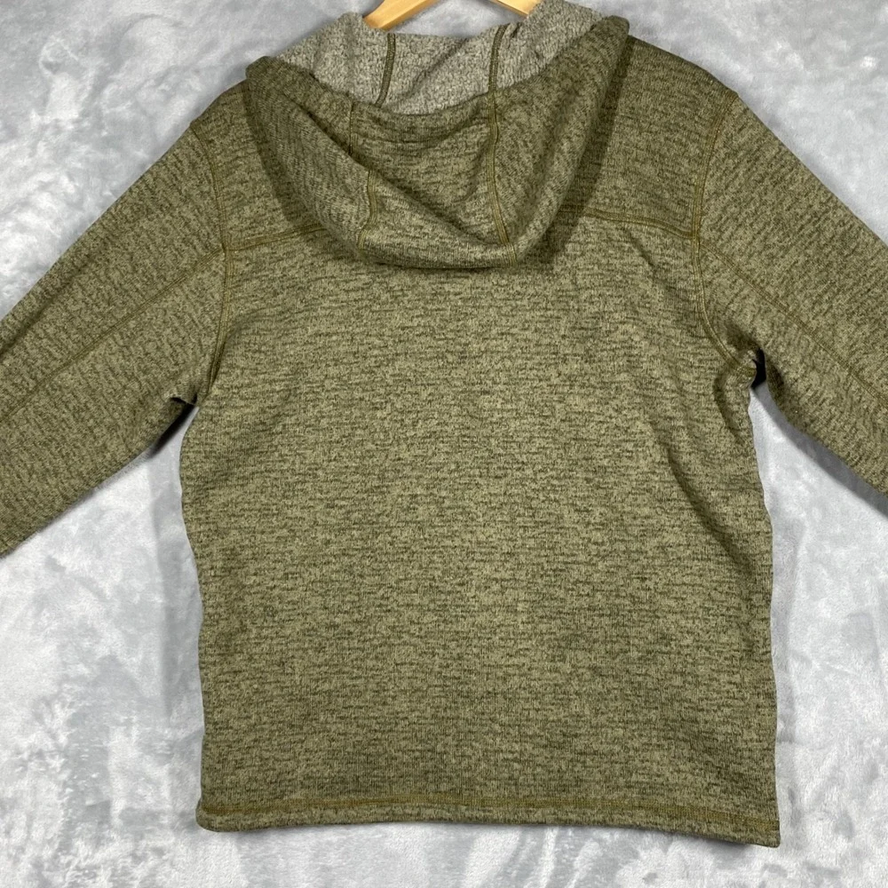The North Face Mens Gordon Lyons Full Zip Hoodie Olive Green Heather Size M